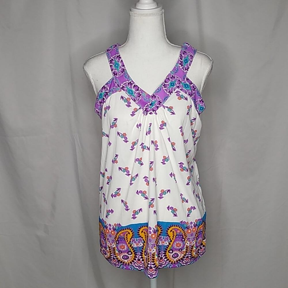Uniti Stretch Flowy Halter Top Small